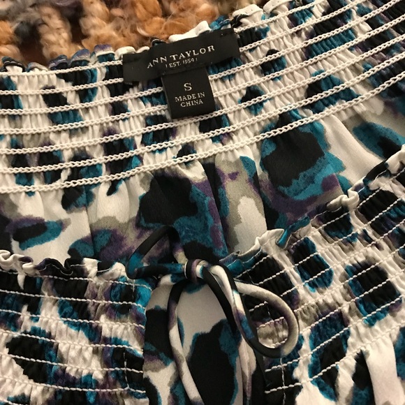 Ann Taylor Print Blouse - Picture 3 of 5